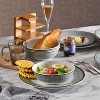 Itopfox Melamine Dinnerware Set, 12-Piece Plates and Bowls, Unbreakable and Dishwasher Safe, BPA-Free, Ideal for Indoor, Camping, BBQ, RV, Party - 4 of 4