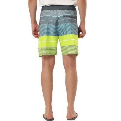 TATT 21 Men's Summer Casual Drawstring Waist Color Block Board Shorts Multicolored 32 — фото 3