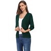 Clearlove Women's 3/4 Sleeve Button Down Sweater Cardigan - 2 of 4