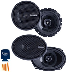 Memphis Audio 1 Pair of PRX60 6.75" Coaxial Speakers and 1 Pair PRX6902 6X9" Coaxial Power Reference Series Speakers - 1 of 4