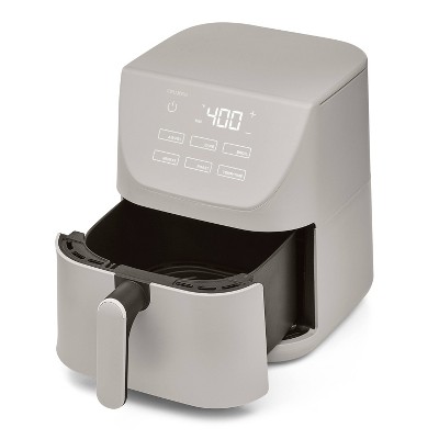 Gray 6-Quart Electric Air Fryer with TurboCrisp Technology