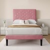 Twin/Full/Queen Size Bed Frame with Headboard, Modern Platform Bed with Wooden Slats Support, No Box Spring Needed & Noise Free - 2 of 4