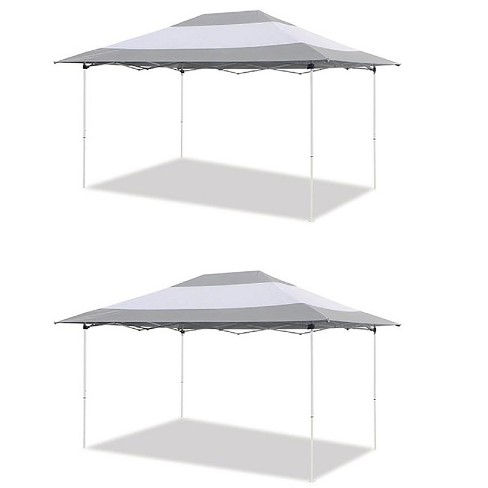 Gray Z-Shade 13/' x 13/' Foot Instant Gazebo Canopy Tent Outdoor Patio Shelter