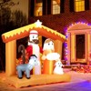 Costway 6 FT Christmas Inflatables Nativity Scene Decoration with Built-in LED Lights - 4 of 4
