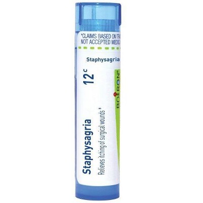 Staphysagria 12C by Boiron Homeopathic Single Medicine For First Aid  -  80 Pellet