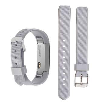 Zodaca TPU Watch Band Compatible with Fitbit Alta and Alta HR, Fitness Tracker Replacement Band for Men and Women, Gray