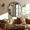 BEAUTYPEAK Wavy Round Aluminum Framed Bathroom Vanity Mirrors - 2 of 4