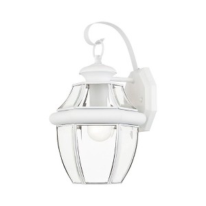 Livex Lighting Monterey 1 - Light Wall Light in  White - 1 of 2