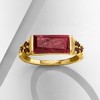 Ross-Simons 6.00 Carat Ruby and .50 ct. t.w. Garnet Ring in 18kt Gold Over Sterling - 4 of 4