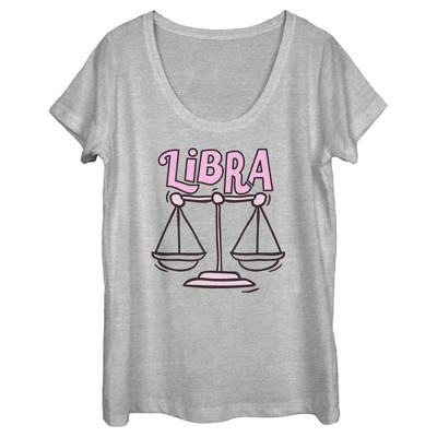 Women's Lost Gods Zodiac Libra Art Symbol T-shirt : Target