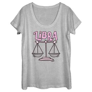 Women's Lost Gods Zodiac Libra Art Symbol T-Shirt