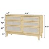 6 Drawer Dresser for Bedroom, Wide Modern Chest of Drawers - 2 of 4