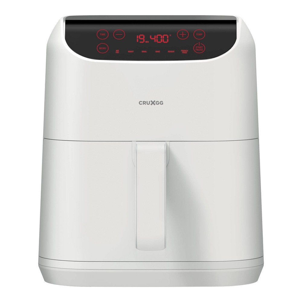 CRUXGG 6-In-1 Digital Touchscreen Countertop Air Fryer - Snow