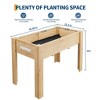 4x2.5x1.8 Ft Elevated Garden Bed with Legs & Hooks - 47x30x22 Inch Ergonomic Height Raised Planter Box for Vegetables & Herbs - 2 of 4
