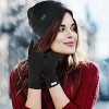 Nicole Miller Hat and Glove Set For Women, Pack Of 2 Winter Beanie Hats Soft & Warm Gloves Sets - 2 of 4