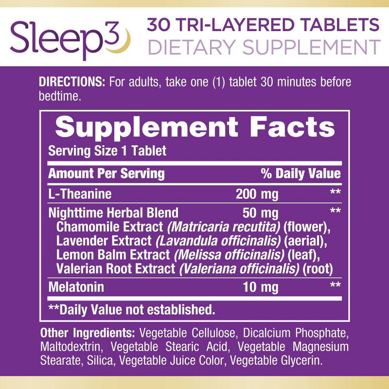 Nature&#39;s Bounty Sleep 3 Tri-Layered Tablets - 30ct, 6 of 7