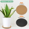 Unique Bargains Multipurpose Durable Lightweight Non-slip Plant Coasters Round - 2 of 4