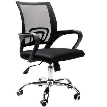 Mind Reader Ergonomic Rolling Office Chair, Breathable Mesh, Adjustable Lumbar Support, Drafting, Computer