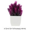 Unique Bargains Artificial Plants Pine & Cypress Grass Plastic Purple 4.72"x4.72"x7.87" 1 Pc - 3 of 4