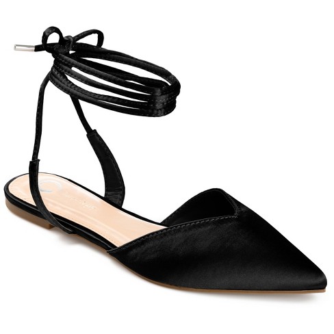 Ankle lace up flats sale