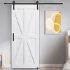 COWLOWN Barn Door Slab with Sliding Hardware Kit, 6.6FT Track + Floor Guide + Handle, Moisture-proof Interior Door - 2 of 4