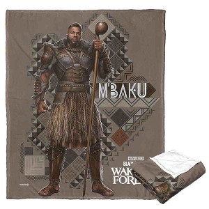 Marvel Black Panther Mbaku Silk Touch Throw Blanket 50x60 Inches - 1 of 4