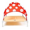 BigMouth Inc. Elevated Dog Canopy Bed - Mushroom - S - image 2 of 4