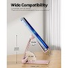 Attop Dual Folding Cell Phone Stand, Fully Adjustable Foldable Desktop Phone Holder Cradle Dock Compatible with Phone, Nintendo Switch, All Phones - 3 of 4