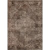 Acekool Floral Area Rug Machine Washable Non-Slip Low-Pile Soft Medallion Vintage Carpet - 2 of 4