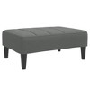 vidaXL Footstool Dark Gray 30.3"x21.7"x12.2" Fabric - 2 of 4