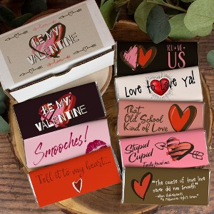 Be My Valentine Gift Box With 8 Individually Wrapped Belgian Milk Chocolate Bars - 1 of 4