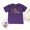The Juniper Shop Lil Boo Thang Toddler Short Sleeve Tee - 2T - Purple - 2 of 4