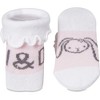 Pavilion Gift Company - Soft Pink Bunny - 0-3 Months Socks - Socks - 4 of 4