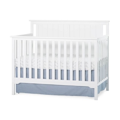 Child Craft Cottage Flat Top Convertible Crib - Matte White