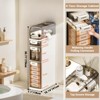 4 Tier Slim Bathroom Storage Cabinet, Narrow Bathroom Cabinet with Drawers & Tissue Box, for Narrow Spaces Kitchen, Laundry - 2 of 4