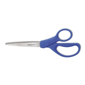 Westcott Preferred Line Stainless Steel Scissors 8" Long Blue 41218 - 1 of 3