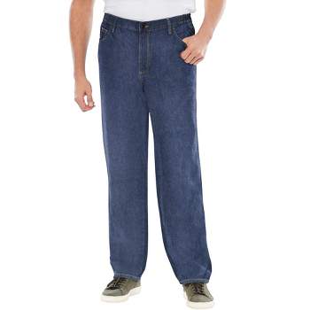 Liberty Blues Men's Big & Tall  Lightweight Comfort Side-Elastic 5-Pocket Jeans