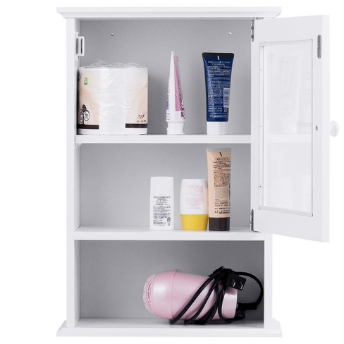 Tangkula Cabinet Wall Mounted Storage Bathroom Hanging Organize : Target