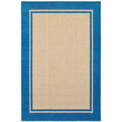 Oriental Weavers Cayman 5594B Sand/ Blue Indoor/Outdoor Area Rug - 9'10" x 12'10"
