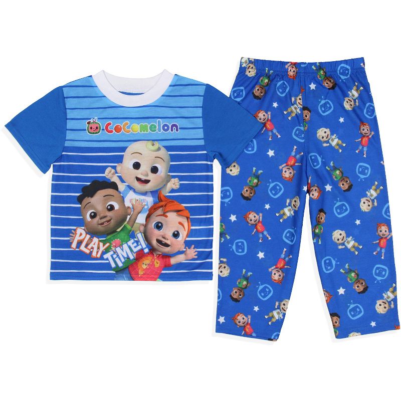 CoComelon Toddler Boys' Play Time Short Sleeve Pajama Shirt Pants 2PC Set, 1 of 5