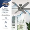 Hunter 52" Jetty WeatherMax Ceiling Fan Matte Silver Finish - Outdoor, Wet Rated, 6 Blades, Wall Control, Whisper-Quiet Motor - 4 of 4