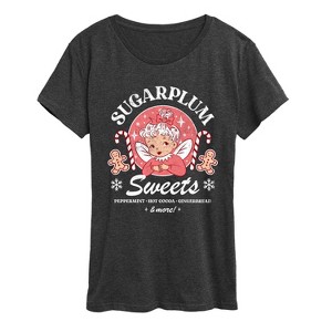 Women's - Instant Message - Sugarplum Sweets Short Sleeve Graphic T-Shirt - 1 of 4