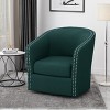 CENGHU Modern Upholstered Swivel Chair,Rolled Arm Modern Accent Chair - 4 of 4