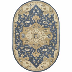 Hauteloom Broomfield 1145 Hand Tufted Blue Wool Rug - 1 of 4