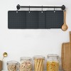 LunaLulinlk 4pcs Silicone Trivet Mats, Heat-Resistant Pot Holders, Non-Slip Dish Drying Mats, Hot Pads 7", Black - 3 of 4