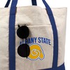 Albany State University Primary Logo Canvas Tote Bag With External Pocket, Reusable Shoulder Bag for Shopping, School, Beach - 2 of 4
