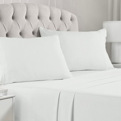 Ivory Queen 4-Piece Microfiber Sheet Set