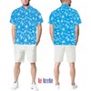LA LEELA Mens Hawaiian Shirts Short Sleeve Button Down Shirt Floral Shirt Men Beach Casual Holiday Tropical Shirts for Men - 3 of 4