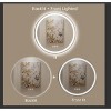 LOVESPEJO Round Front and Backlit LED Wall Mounted Bathroom Mirror with Lights, Anti-Fog, Stepless Dimmable 3 Color LED Waterproof - 4 of 4