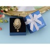 Anna-Kaci Women's Gothic Victorian Maiden Black Cameo Pendant Drop Rhinestone Crystal Charm Brooch Pin - 3 of 4